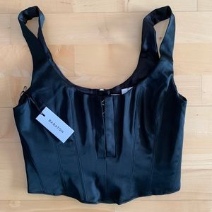 Aritzia Black Babaton Tempt Corset top in size 4